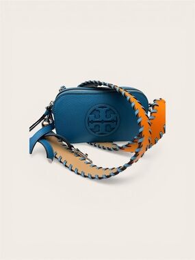 Tory Burch Miller mini Blue and orange Crossbody Set